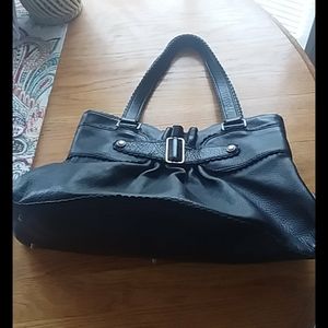 Mimo Pleated Leather Shoulder Bag